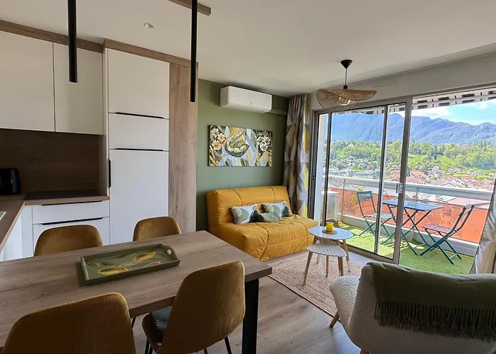 Superbe T2 Renove, Climatise, Parking, Balcon - Vue Et Montagnes - Fr-1-555-116 エクスレバン